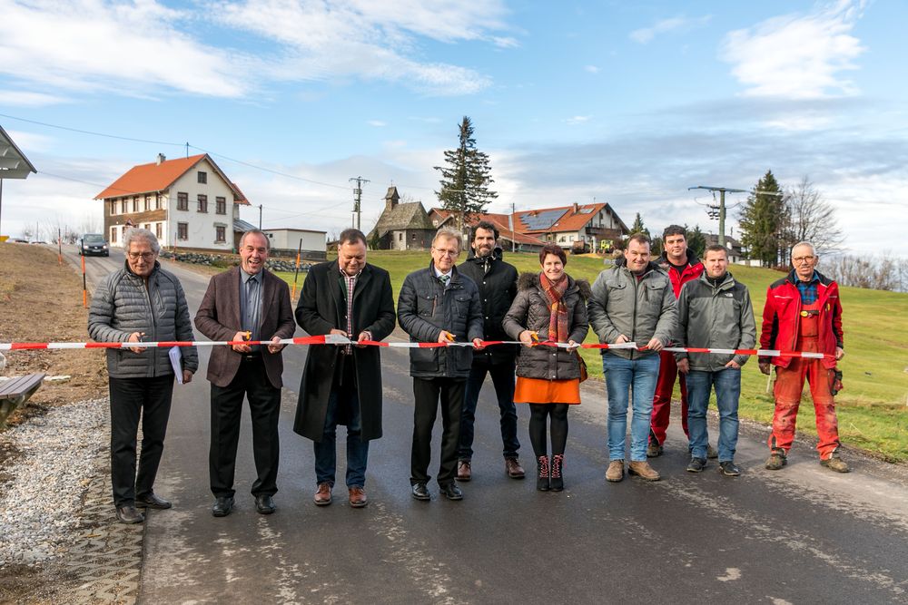 Offizielle Verkehrsfreigabe in Schmidsreute am 7. Dezember 2018