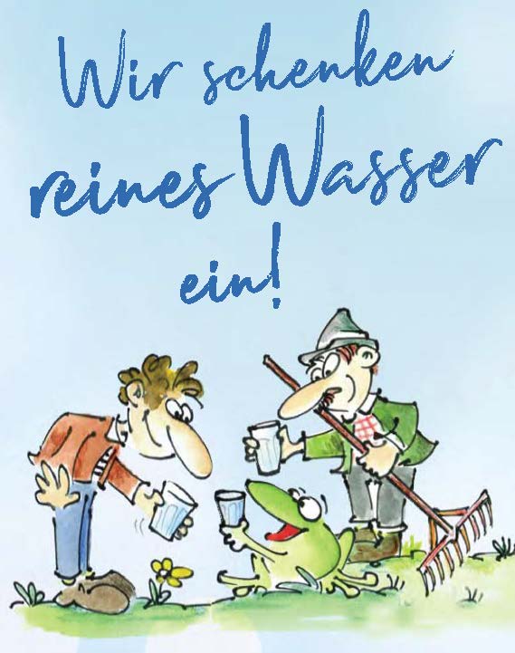 Infoflyer: Wir schenken reines Wasser ein