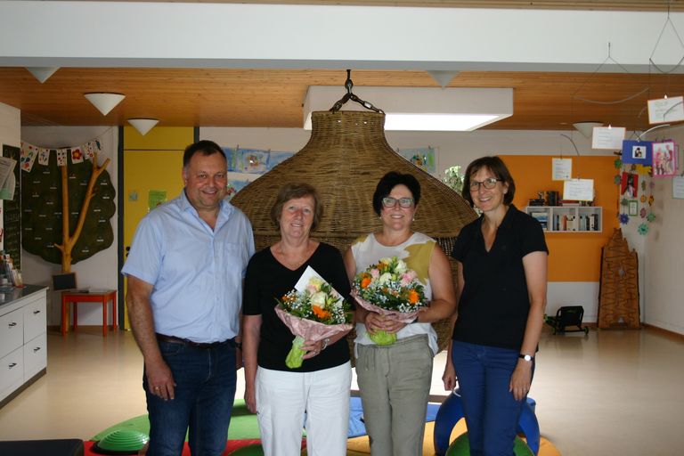 Verabschiedung von Elisabeth Lutz und Sieglinde Wegmann im Kindergarten