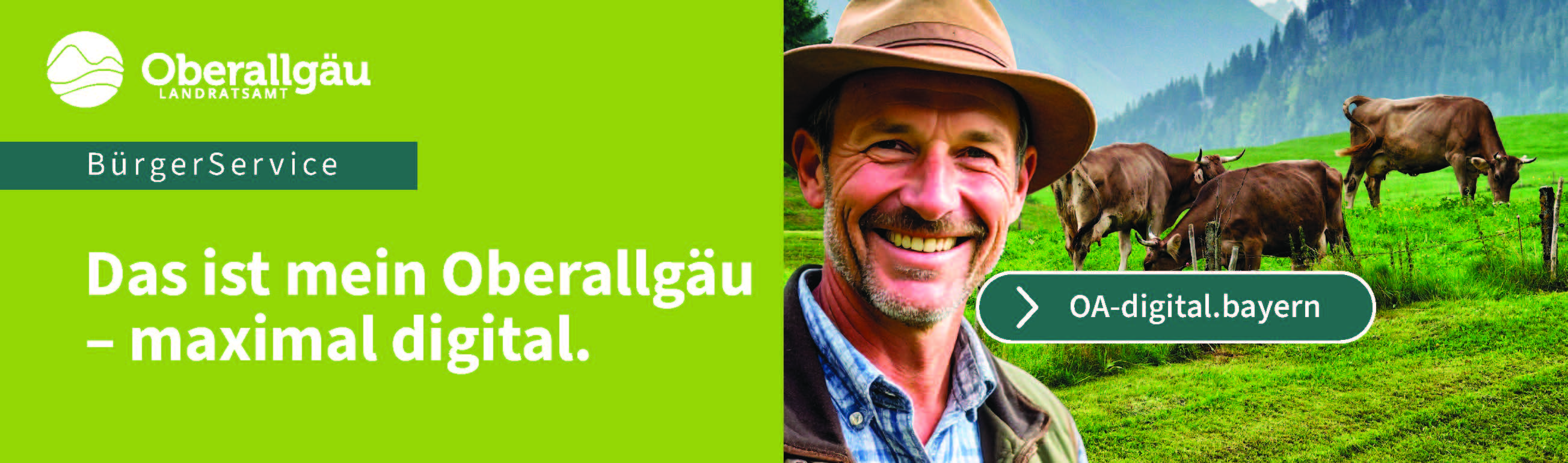 Das Landratsamt Oberallgäu informiert - Neue Servicezeiten seit 1. Oktober 2025 im Landratsamt Oberallgäu – Bürgerservice 2.0