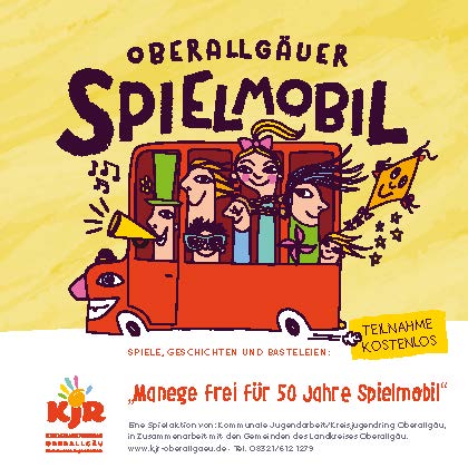 Das diesjährige Spielmobil hat das Thema „Manege frei für 50 Jahre Spielmobil“